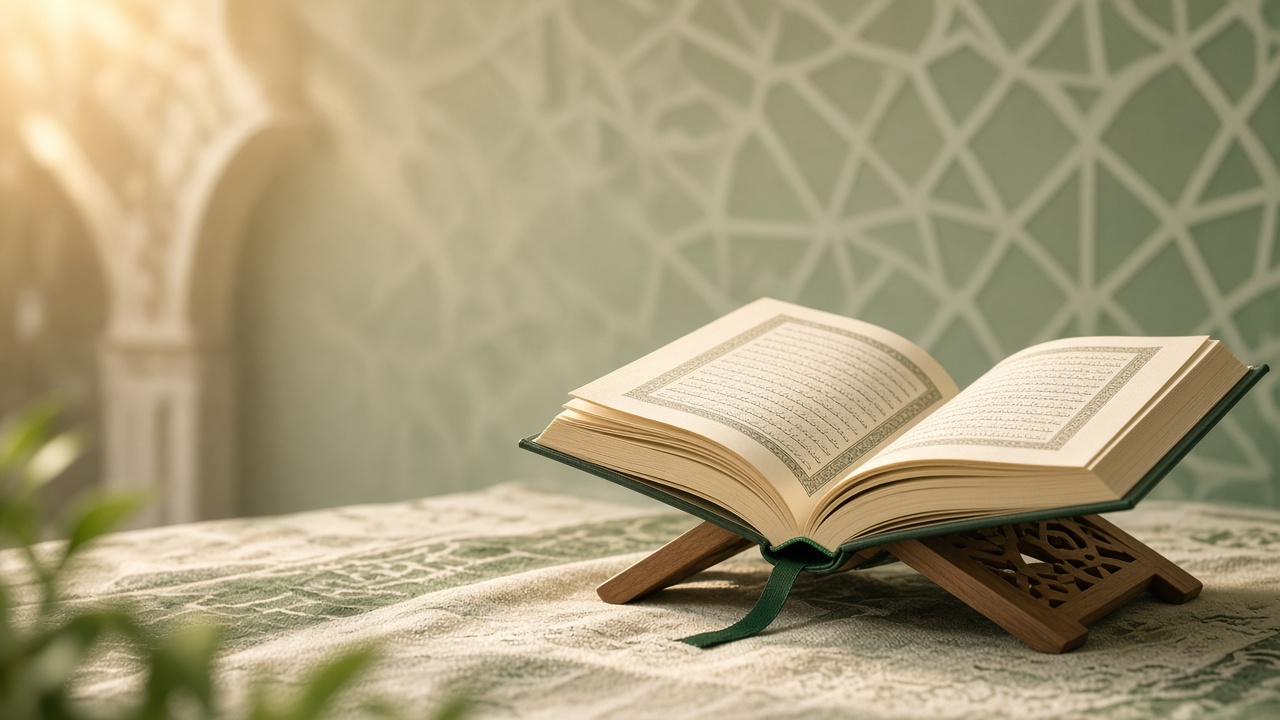 Warm Quran study desk — Quran-e-Roshani featured on Peekwire
